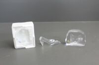 3 x Crystal Paperweights - 2 Still in Box inc. Cat and Shoe - 2