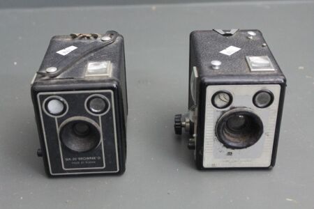 2 x Vintage Kodak Box Brownie Cameras