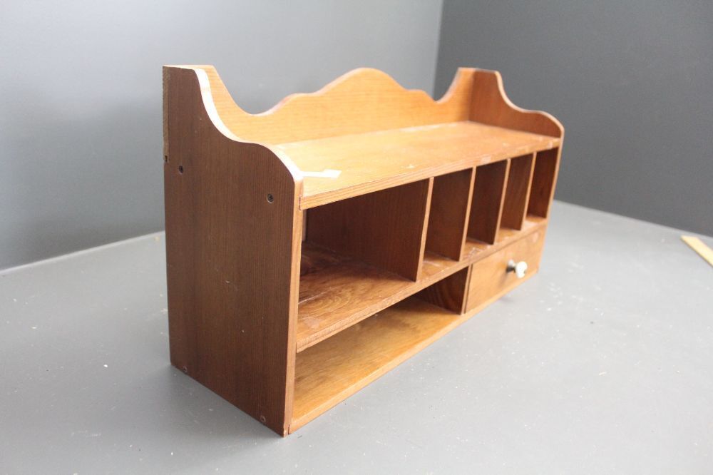 Vintage Pine Kitchen Shelves / Rack