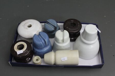 Asstd Lot of 8 Ceramic Insulators