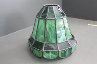 Large Mottled Green Leadlight Shade - 3