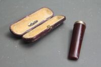 Antique Boxed Cigar Holder with 9ct Gold Mount - 2