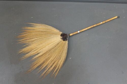 Large Bamboo Handled Grass Fly Swish / Fan