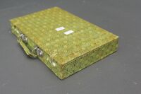 Unused Mahjong Set in Original Silk Covered Box - 3