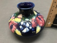 Moorcroft Iris Squat Vase - 2