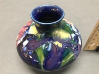 Moorcroft Iris Squat Vase - 3