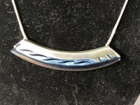 Sterling Silver and Blue Glass Pendant on S/S Chain - 2