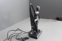 Art Deco Style Contemporary Bronzed Lady Table Lamp - 3