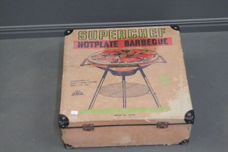 Vintage Superchef Hotplate BBQ in Original Box c1960's - Never Used
