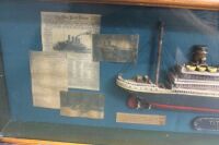 Large Boxed Replica Diarama of The Titanic - 2
