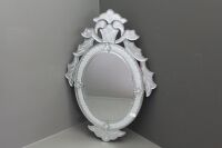 Contemporary Oval Shaped Venetian Mirror