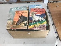 Box of Horse Story Books Etc.