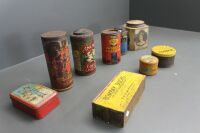 Asstd Lot of Vintage Household Tins - Some Full - Inc Anchor Chicory, Bushells Tea, Fowlers Coffee, Lion Vanilla Custard etc - 3