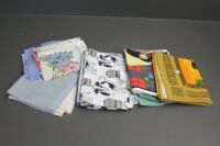 Asstd Lot of 12 x Printed Linen Tea Towels