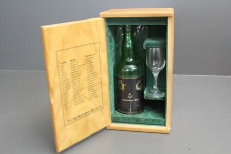 44 RAC Graduation Port Bottle and Glass in Timber Presentation Box - Empty