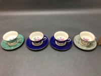 4 x Vintage Alca Cups and Saucers - 2