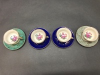 4 x Vintage Alca Cups and Saucers - 3