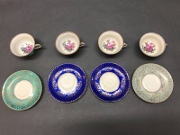 4 x Vintage Alca Cups and Saucers - 4