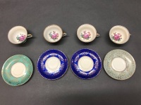4 x Vintage Alca Cups and Saucers - 4