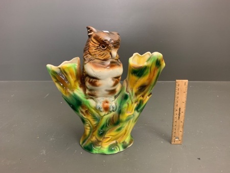 Large Vintage Kalmar Owl Vase c1950's