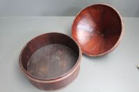 Antique Chinese Timber Coolie Hat Box - 3