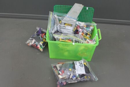 Large Lot of Lego Pieces Sorted in Numbered Bags