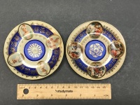 2 Vintage Carlsbad Porcelain Cups and Saucers - 5