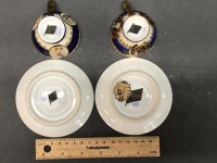 2 Vintage Carlsbad Porcelain Cups and Saucers - 6