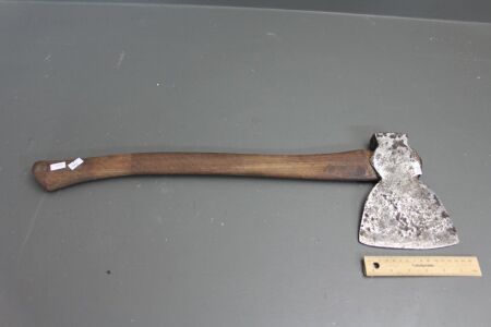 Vintage Cast Steel Warranted 5.9" Shingling Axe with Crown Stamp