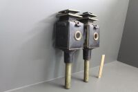 Pair of Antique Buggy Lanterns with Original Bevelled Glass - 6