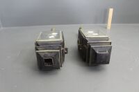 Pair of Antique Buggy Lanterns with Original Bevelled Glass - 7