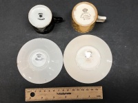 2 English Coffee Cans and Saucers - 3
