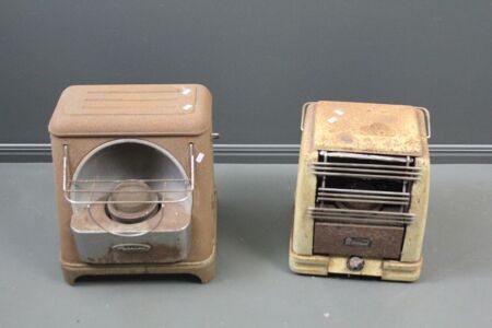2 x Vintage Metal Kero Heaters - 1 Fyrside 1 BDH Ultraheat