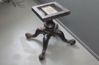 Early Victorian Carved Mahogany Table Base with 4 Legs and Central Pedestal - 2