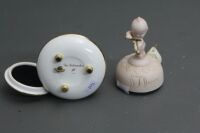 2 x Small Ceramic Musical Boxes - Kewpie + Nutcracker - 4