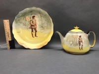 Royal Doulton Orlando Tea Pot and Bowl - 4