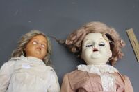 Pair of Antique Dolls - 1 with Moving Eyes - 2