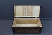 Large Carved Asian Camphorwood Chest - 2