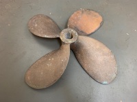 Large Phosphor Bronze 4 Blade Propellor c1980 - 3