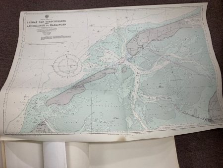 Lot of 20 Asstd Large Vintage Navigational Charts from Around the World c1980's