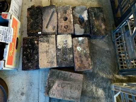 Asstd Lot of 10 Vintage and Antique Bricks inc. Convicts