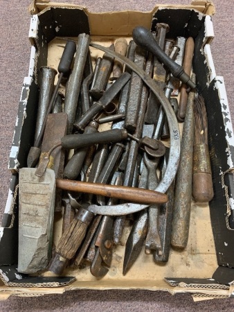 Asstd Lot of Vintage Tools inc. Punches, Spikes, Cold Chisels etc