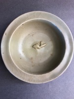 2 x Rare Chinese Celadon Glazed Song Dynasty Bowls both with Fluted Signs and Small Raised Fish Motifs Inside c1100's - 5