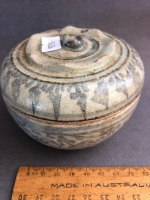 4 x Early Thai Lidded Pots c1400's - Inc 3 Miniatures - 6