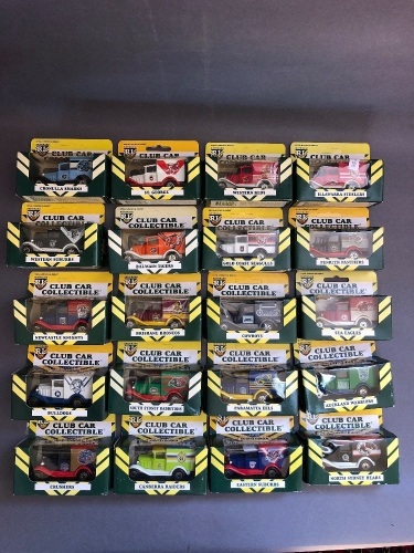 1995 ARL Complete Set of 20 Ltd Edition Matchbox Club Car Collectible Model A Fords Unused in Original Boxes