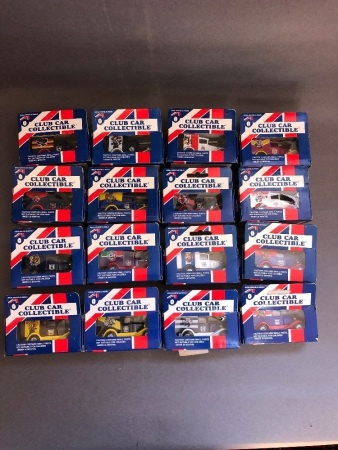 1995 AFL Complete Set of 16 Ltd Edition Matchbox Club Car Collectible Model A Fords Unused in Original Boxes