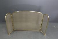 Large Contemporary Brass Folding Fire Screen