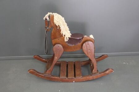 Vintage Timber Rocking Horse
