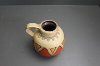 Mid Century W.German 1 Handled Round Pottery Jug - 5