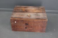 Vintage Bush Timber Lift Lid Box With Mobil Crate Lid